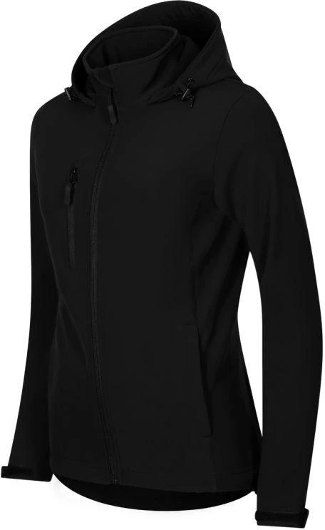 Moterims skirta softshell striukė žygiams (juoda)
