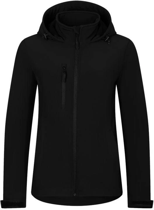Moterims skirta softshell striukė žygiams (juoda)