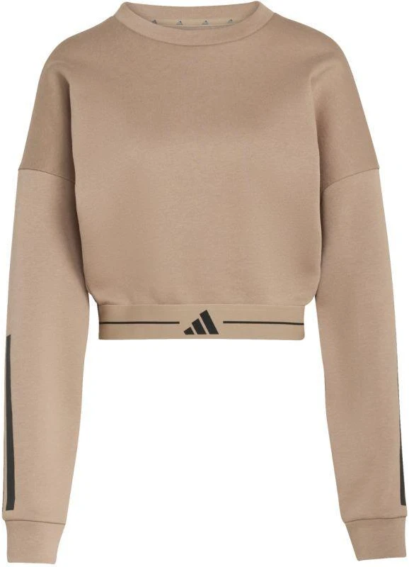 Moterims skirtas adidas Hyperglam džemperis smėlio spalvos KQ5197