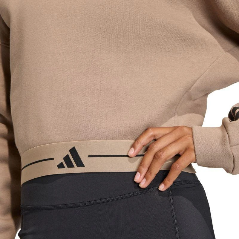 Moterims skirtas adidas Hyperglam džemperis smėlio spalvos KQ5197