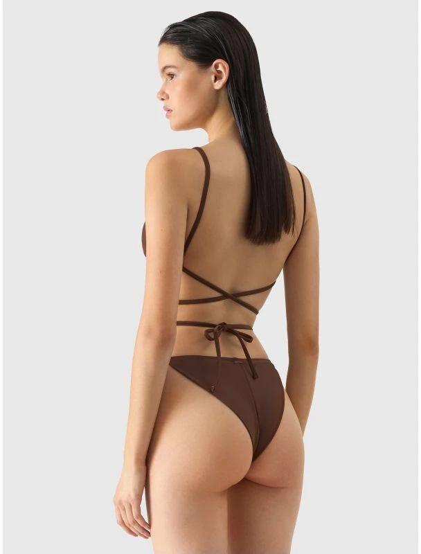 Moterims skirtas bikini viršus 4FWSS24UBKBF042-81S Rudas 4F