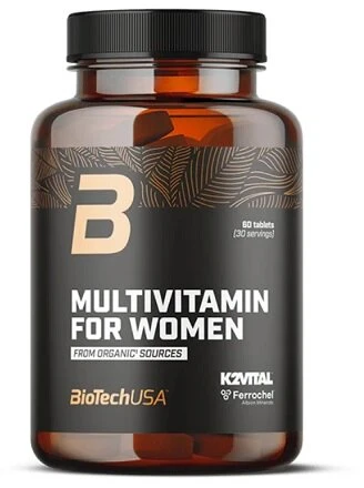 Moterims skirtas multivitaminų kompleksas BioTech 60 tablečių