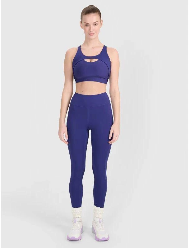 Moterims vidutinio palaikymo sportinė liemenėlė 4F 4FWSS25USBAF150-30S
