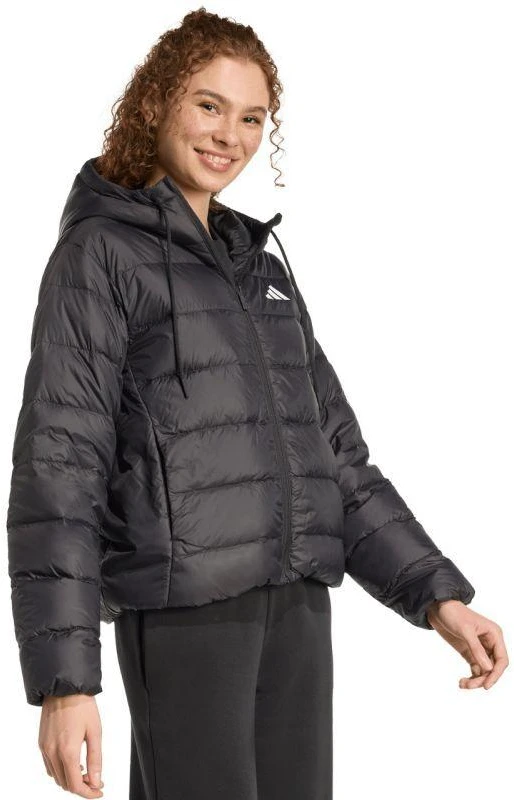 Moteriška adidas Essentials Climawarm lengva pūkinė striukė su gobtuvu Juoda KC1580
