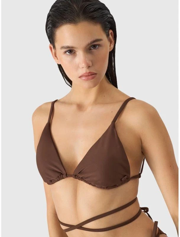 Moteriška bikini viršutinė dalis 4F 4FWSS24UBKTF041-81S Ruda