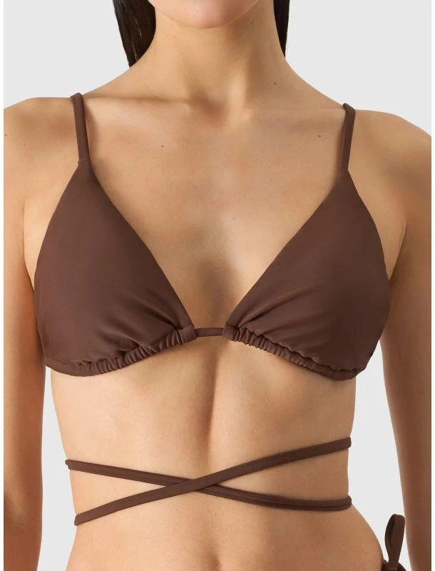 Moteriška bikini viršutinė dalis 4F 4FWSS24UBKTF041-81S Ruda