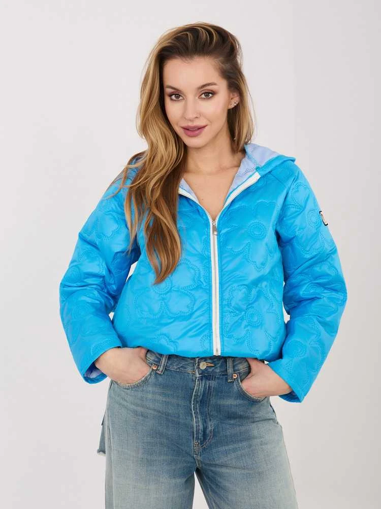 Moteriška demisezoninė striukė mėlyna