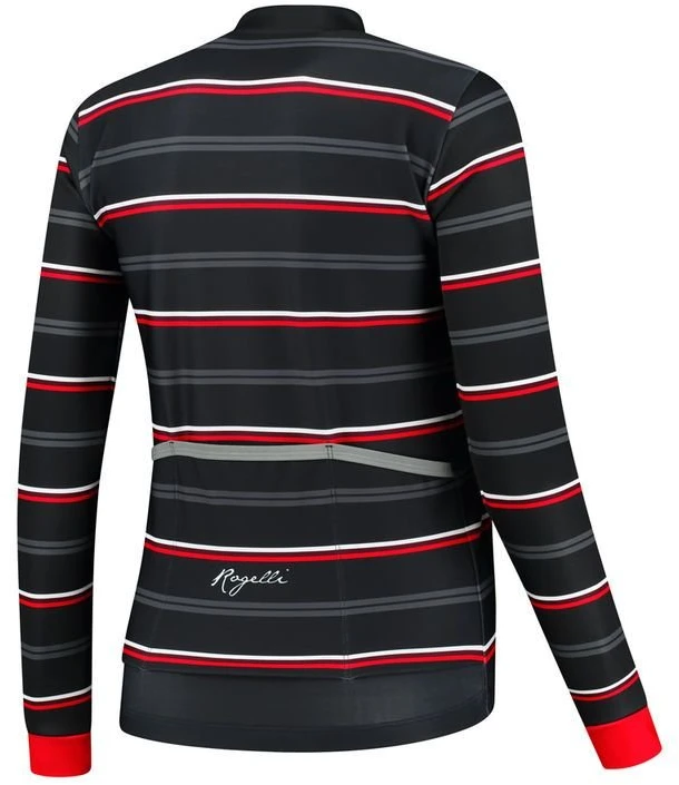 Moteriška dviratininko striukė Rogelli Stripe, juoda