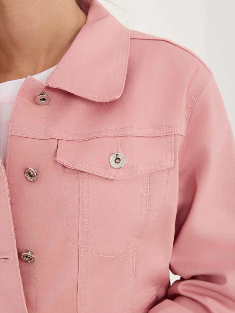 Moteriška džinsinė striukė H&M, rožinė