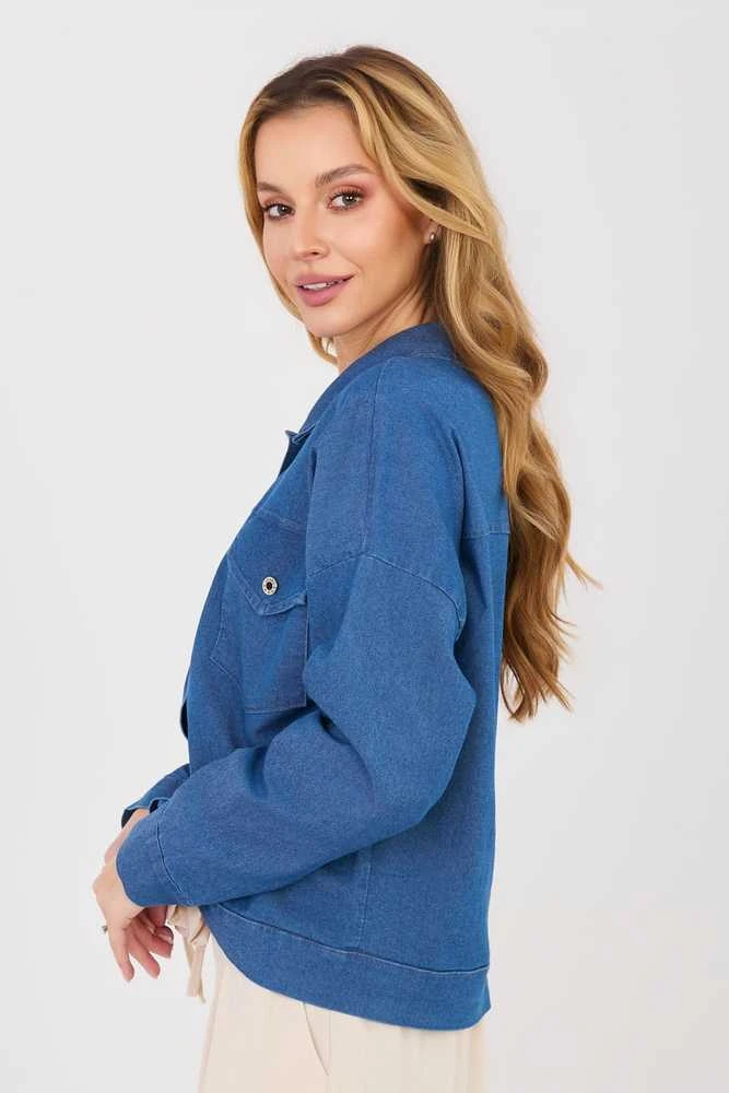 Moteriška džinsinė striukė mėlyna