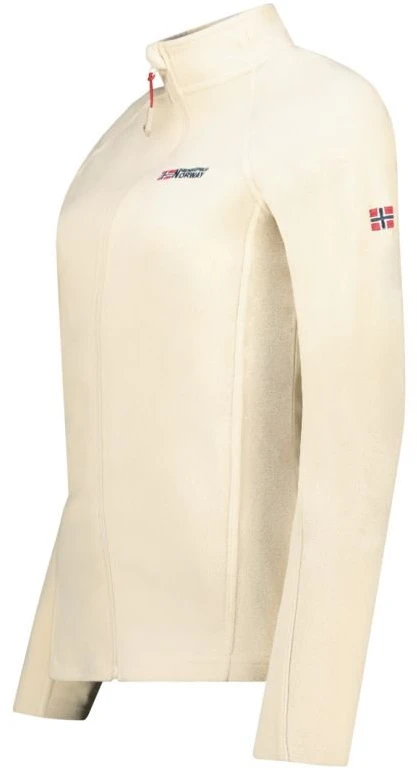 Moteriška flisinė striukė Geographical Norway TUG FZ, balkšva