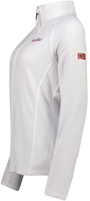 Moteriška flisinė striukė Geographical Norway TUG FZ, balta