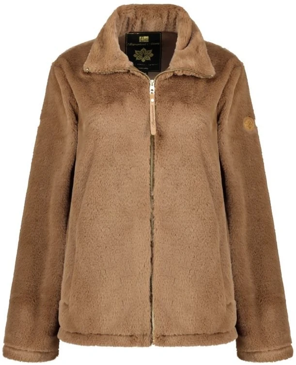 Moteriška flisinė striukė Geographical Norway, pilkai ruda