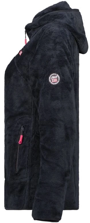 Moteriška flisinė striukė Geographical Norway Upalood, juoda