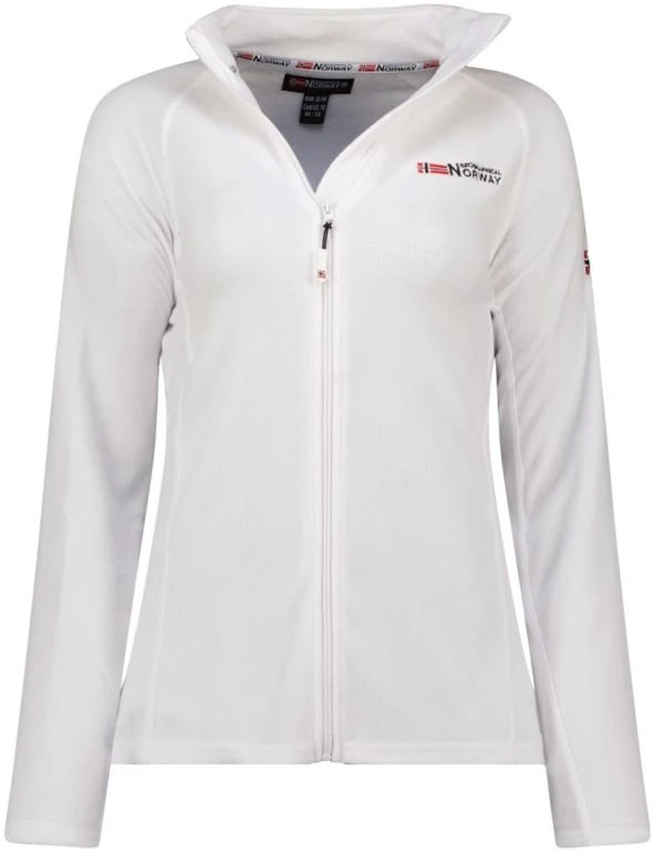 Moteriška flisinė striukė Geographical Norway TUG FZ, balta
