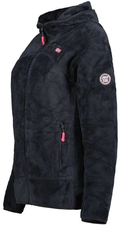 Moteriška flisinė striukė Geographical Norway Upalood, juoda