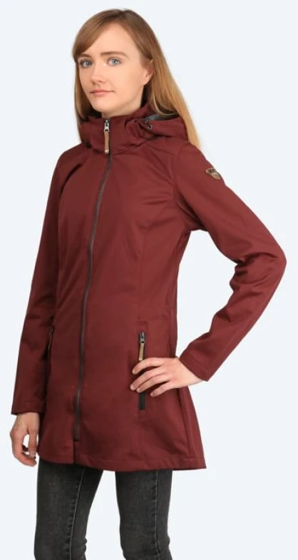 Moteriška ilga softshell striukė Icepeak Pukalani, ruda