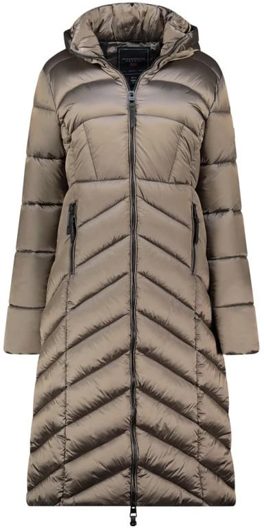 Moteriška ilga striukė Geographical Norway, rusvai pilka