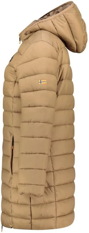 Moteriška ilga striukė Geographical Norway Atikamap, rusvai pilka