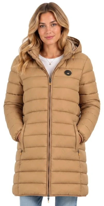Moteriška ilga striukė Geographical Norway Atikamap, rusvai pilka