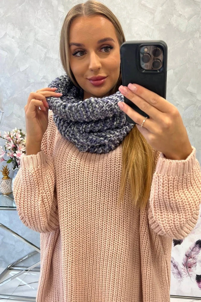 Moteriška kaklo mova KN16, violetinės spalvos