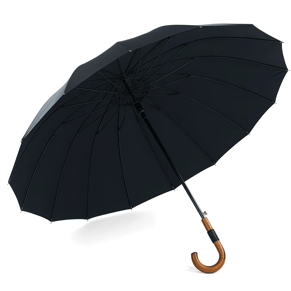 Automatinis sulankstomas skėtis Solier B091 – juoda