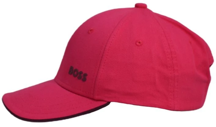 Moteriška medvilninė beisbolo kepurė BOSS Bold, rožinė