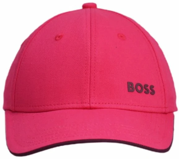Moteriška medvilninė beisbolo kepurė BOSS Bold, rožinė