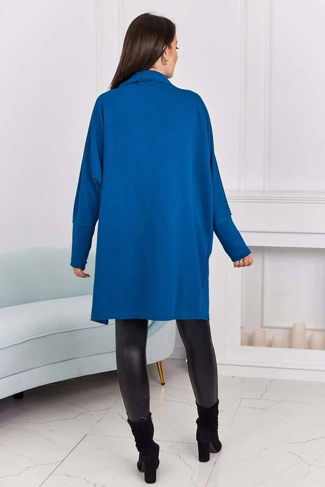 Moteriška mėlyna narzутka su kišenėmis Cape with pockets nautical