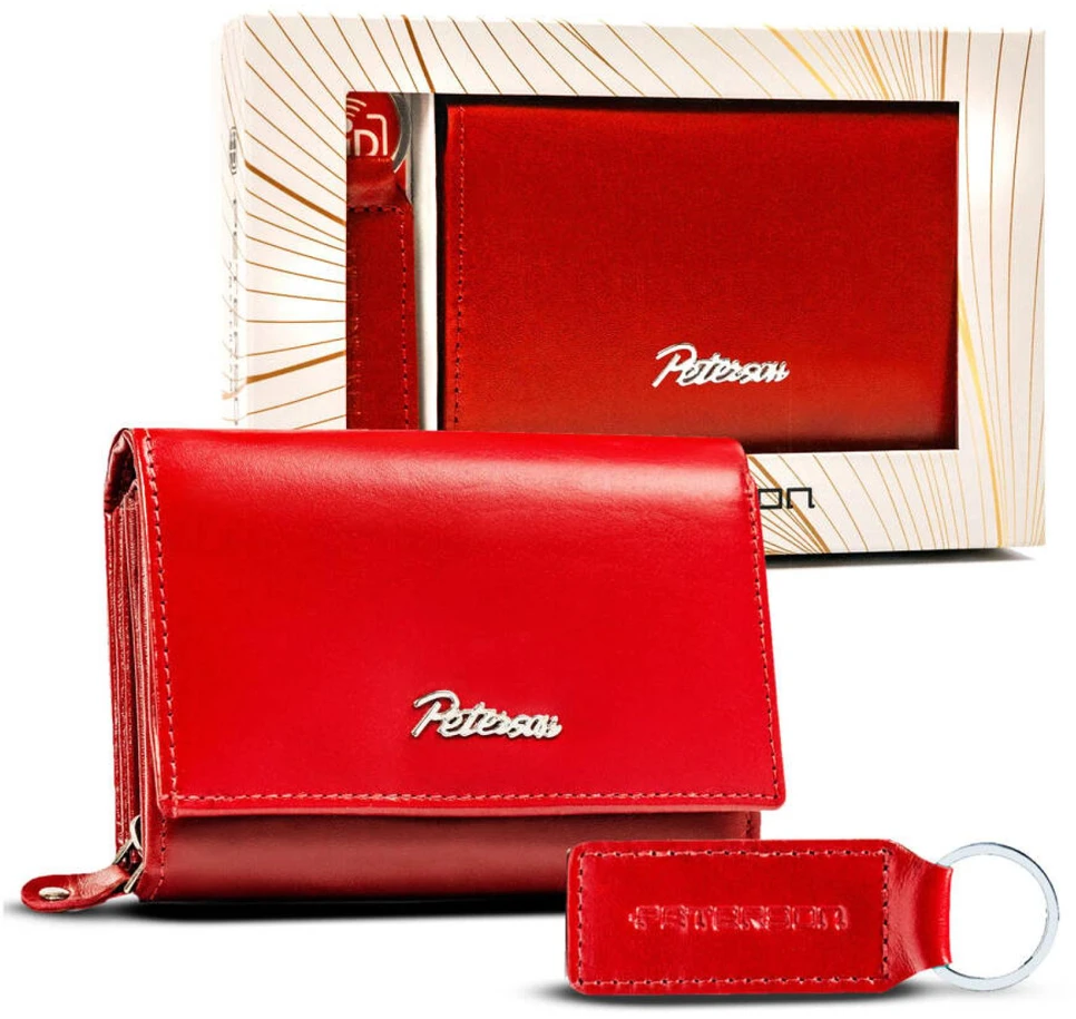 Peterson PTN moteriška odinė piniginė SET-D-02-KCS