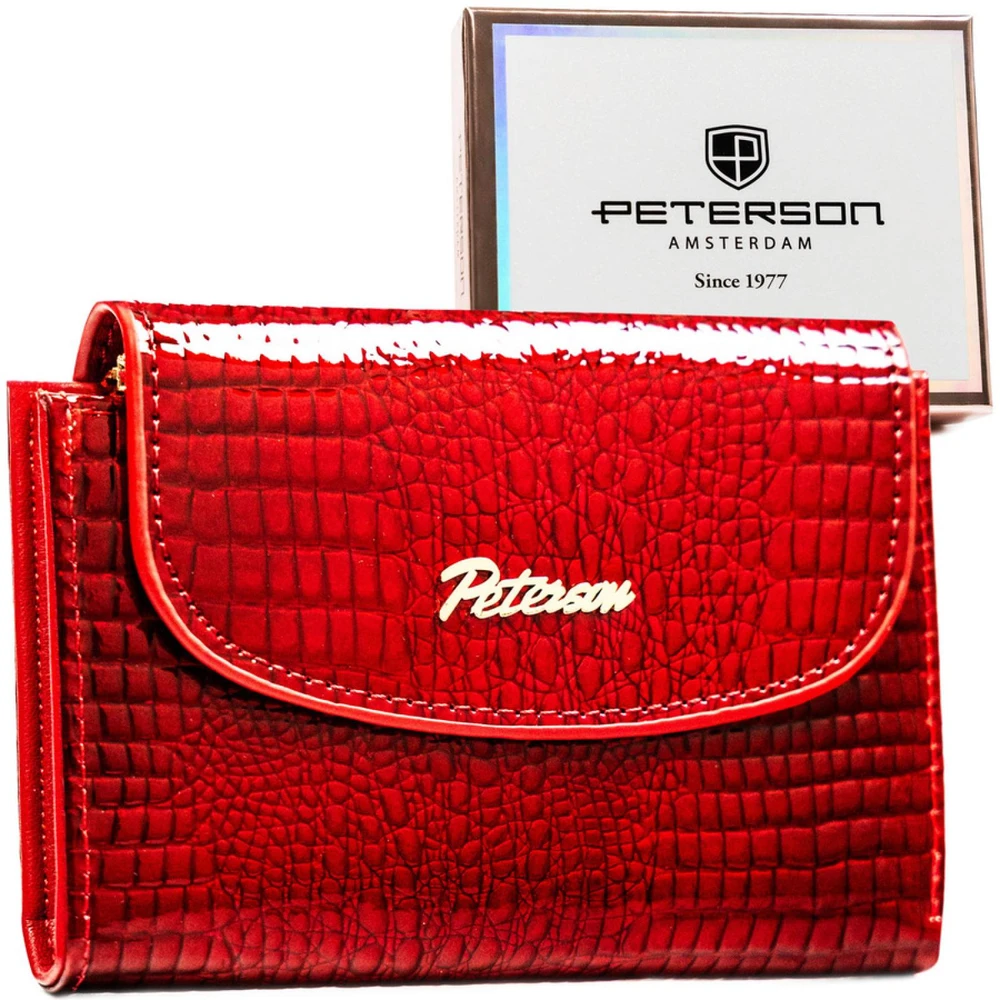 Skórzany damski portfel Peterson PTN-POR-05-RS
