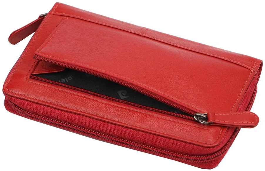 Moteriška natūralios odos piniginė Pierre Cardin, 17 × 10,5 × 2,5 cm