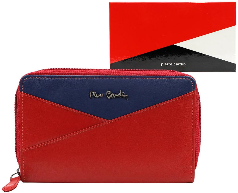 Moteriška natūralios odos piniginė Pierre Cardin, 17 × 10,5 × 2,5 cm