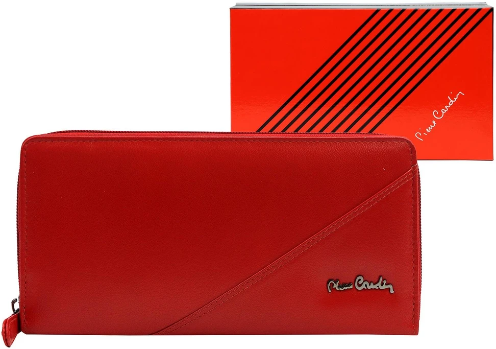 Moteriška natūralios odos piniginė Pierre Cardin, 20,5 × 11 × 2,5 cm