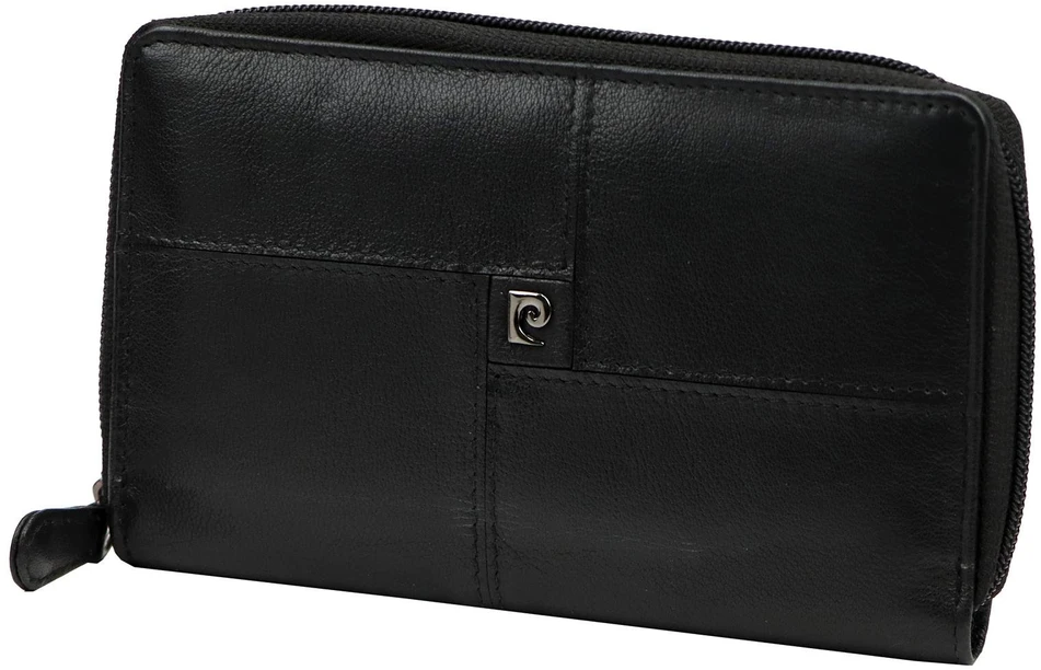 Moteriška natūralios odos piniginė Pierre Cardin, 16,5 × 10 × 2,5 cm