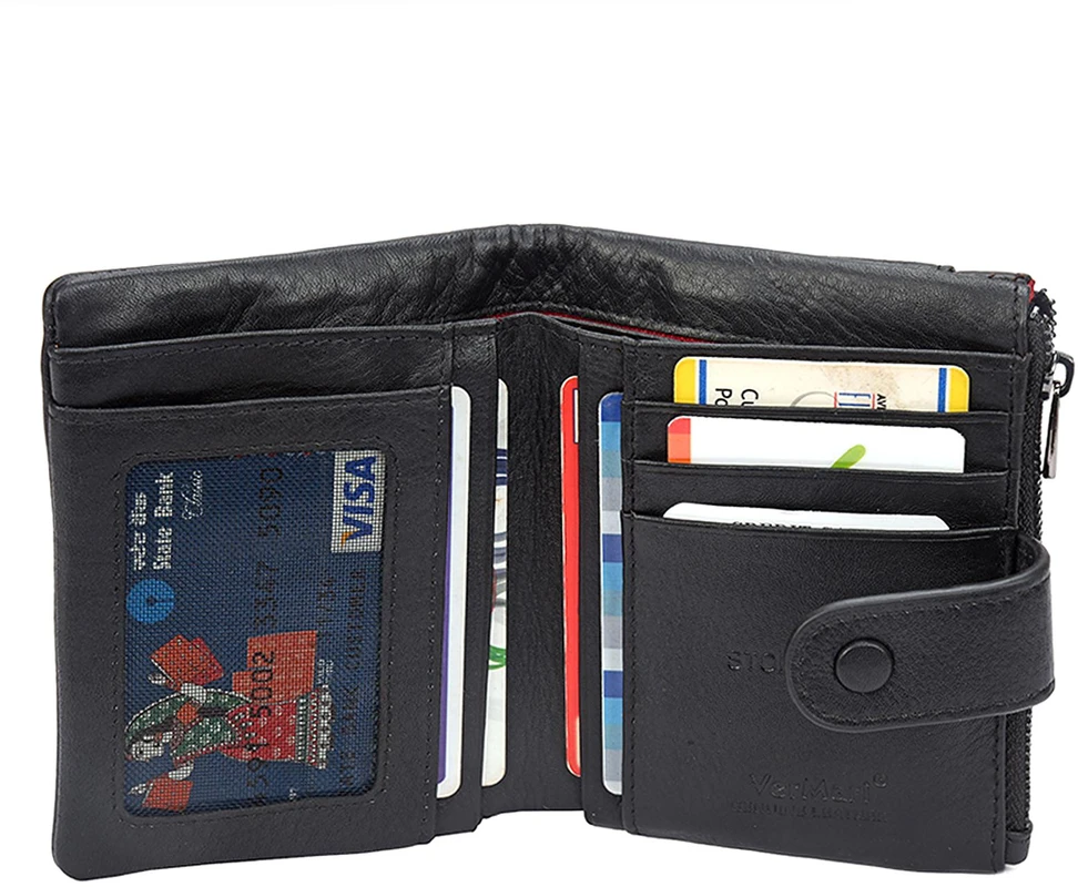 Moteriška natūralios odos RFID piniginė VerMari