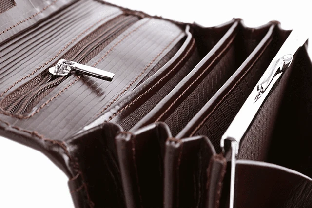 Moteriška odinė piniginė didelė