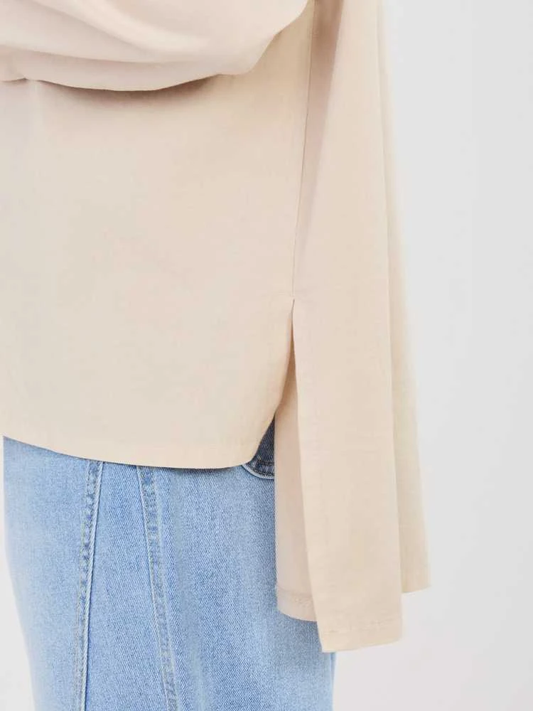 Moteriška oversize smėlio spalvos palaidinė