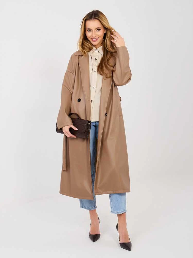 Moteriška oversize smėlio spalvos palaidinė