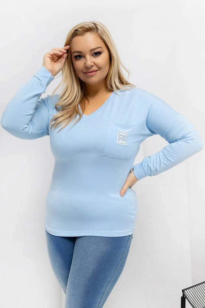 Moteriška palaidinė ilgomis rankovėmis Plus Size Relevance