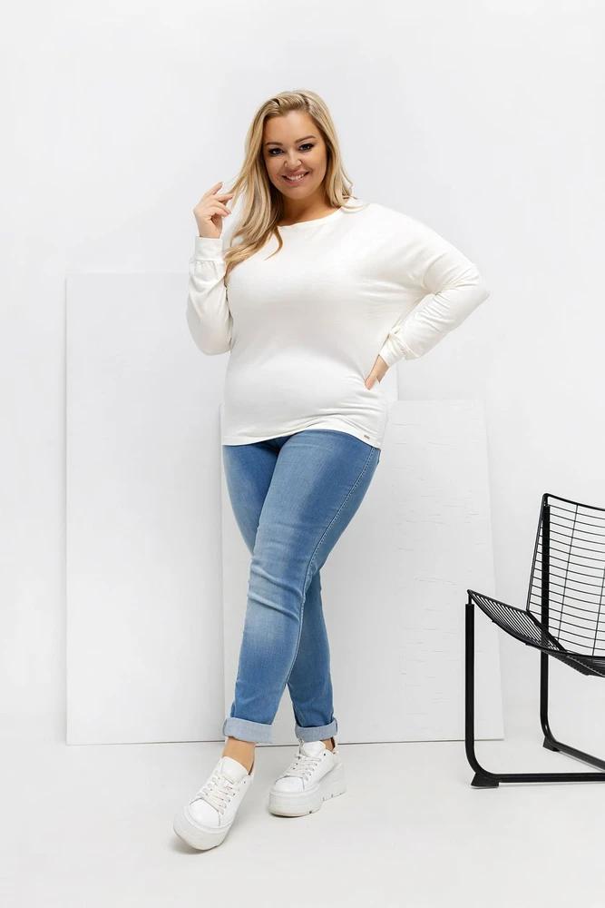 Moteriška palaidinė ilgomis rankovėmis Plus Size Relevance