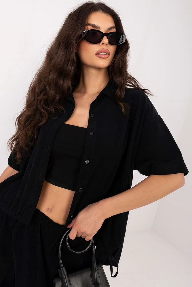 Moteriška palaidinė iš medvilnės Italy Moda