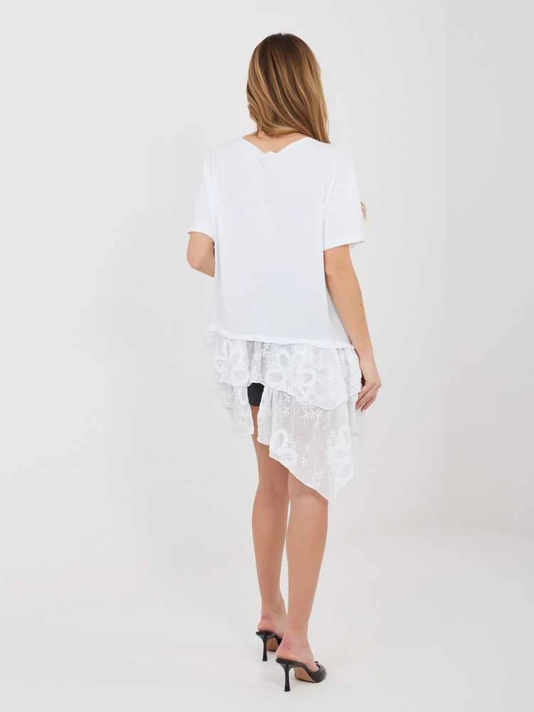 Moteriška palaidinė oversize balta