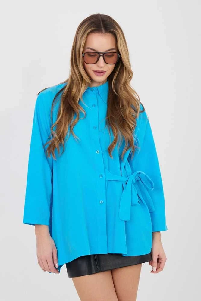 Moteriška palaidinė oversize mėlyna IT