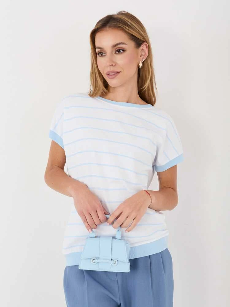 Moteriška palaidinė oversize, šviesiai mėlyna