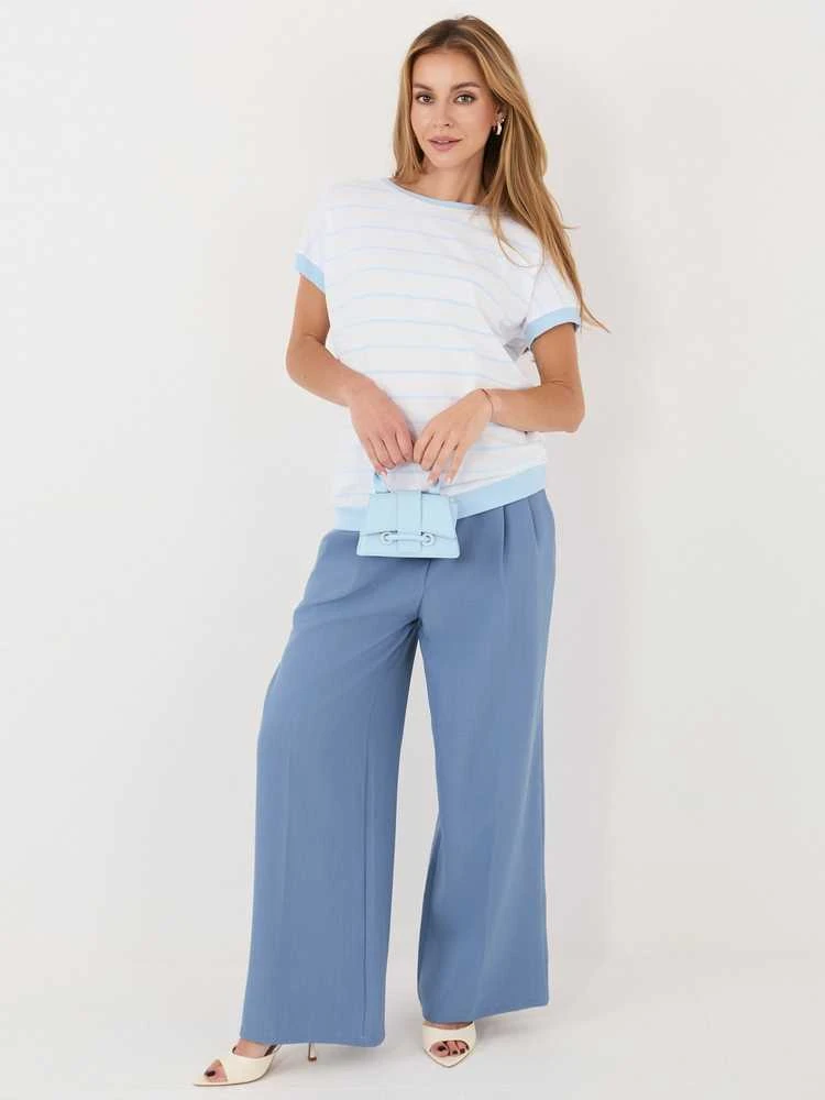 Moteriška palaidinė oversize, šviesiai mėlyna