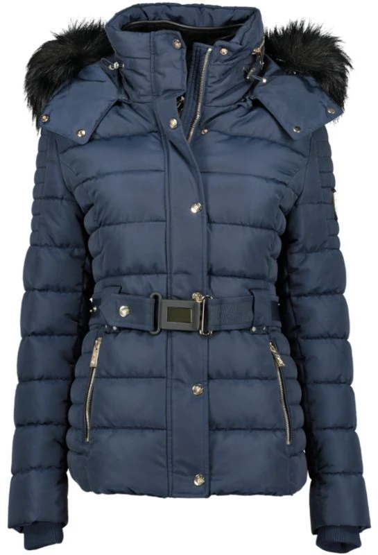 Moteriška pašiltinta parka Geographical Norway, tamsiai mėlyna