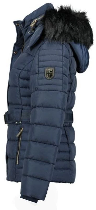 Moteriška pašiltinta parka Geographical Norway, tamsiai mėlyna