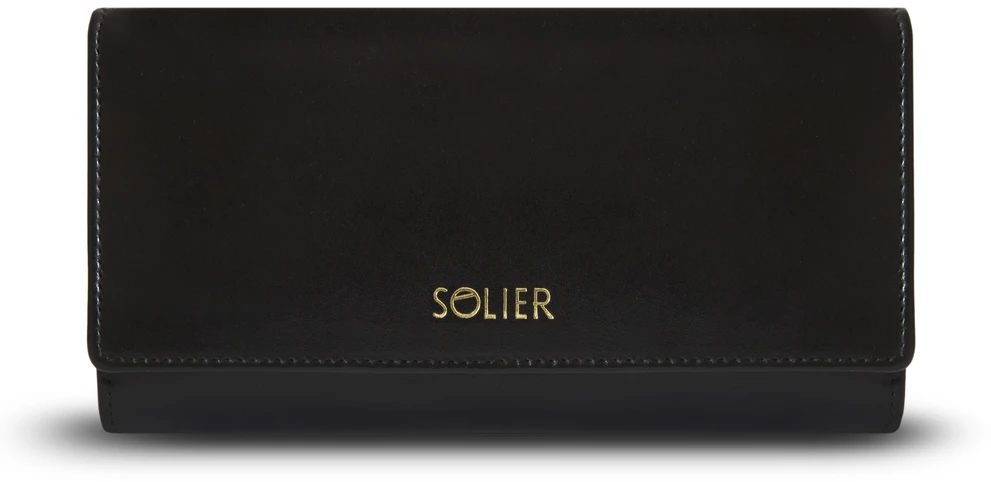 Solier Accessories Moteriška piniginė Solier P35 - Juoda
