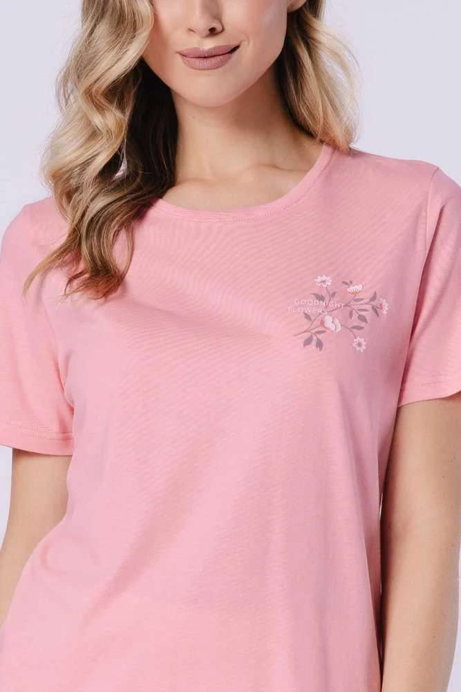 Moteriška pižama Oksana trumpomis rankovėmis